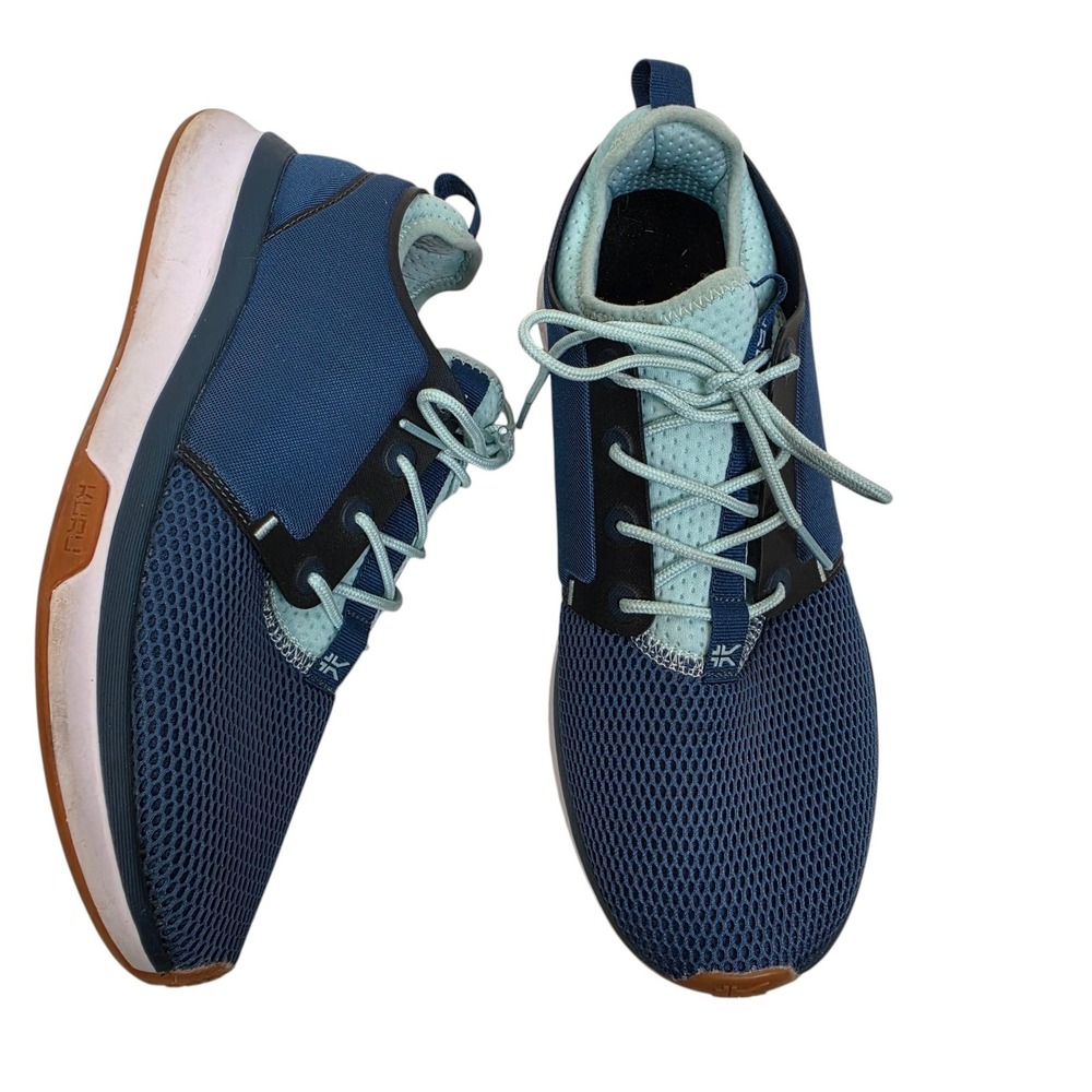 KURU Atom Cloud Shoes Womens 10 Blue Mesh Walking Running Athletic Sneakers